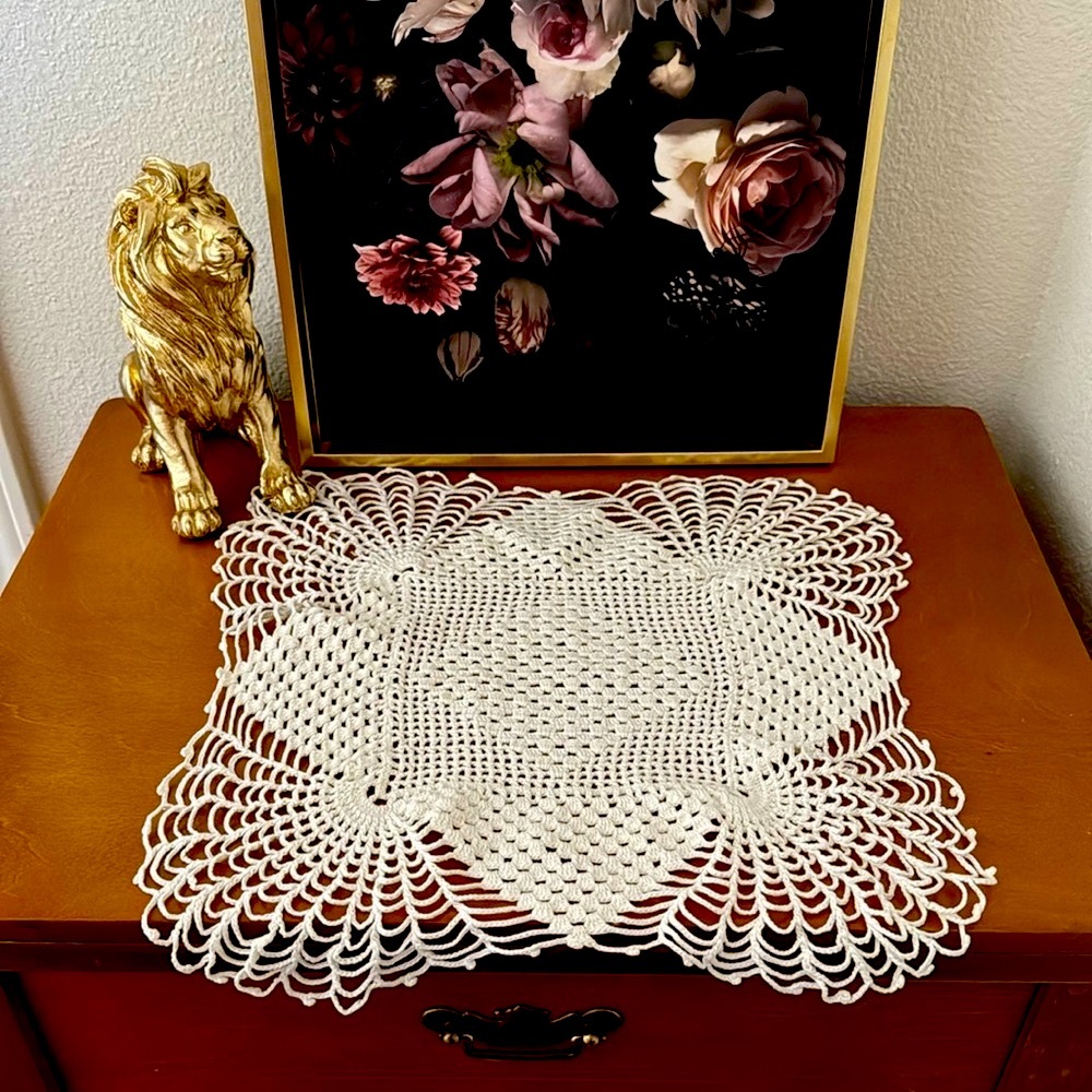 3 Vintage Crochet Doilies - Set of 3